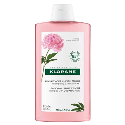 Klorane Pivoine Soothing & Sensitive Scalp Shampoo Καταπραυντικό Σαμπουάν με Βιολογική Παιώνια για Ευαίσθητο & Ερεθισμένο Τριχωτό 400ml
