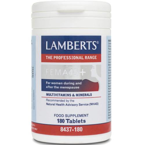 Lamberts Fema 45+ Συμπλήρωμα Διατροφής για τις Γυναίκες στην Περίοδο της Εμμηνόπαυσης 180tabs