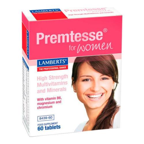 Lamberts Premtesse for Women Συμπλήρωμα Διατροφής για την Ισορροπία των Γυναικείων Αναπαραγωγικών Ορμονών 60tabs