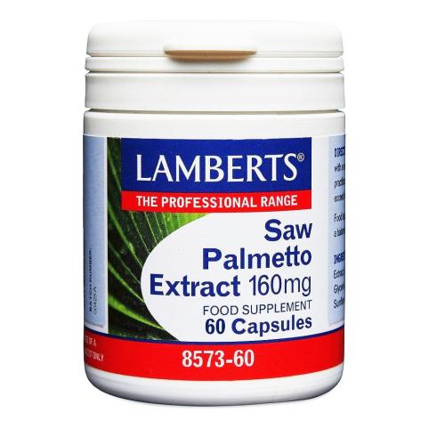 Lamberts Saw Palmetto Extract 160mg Συμπλήρωμα Διατροφής που Συμβάλλει στην Καλή Υγεία του Προστάτη 60caps