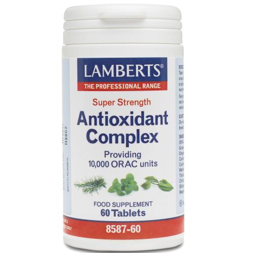Lamberts Super Strength Antioxidant Complex Συμπλήρωμα Διατροφής με Υψηλής Ισχύος Συνδυασμό Φυτικών Αντιοξειδωτικών 60tabs