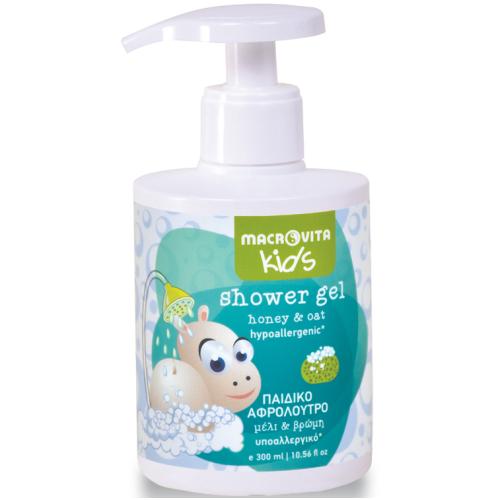 Macrovita Kids Shower Gel Παιδικό Αφρόλουτρο με Μέλι & Βρώμη από 3+ Ετών 300ml