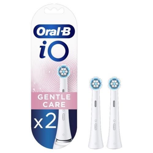 Oral-B iO Gentle Care Ανταλλακτικές Κεφαλές Βουρτσίσματος για Απαλό & Επαγγελματικό Καθαρισμό των Ευαίσθητων Δοντιών 2 Τεμάχια