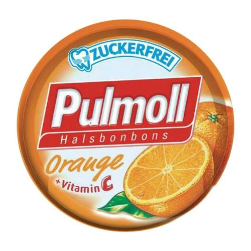 Pulmoll Candies with Orange & Vitamin C Καραμέλες με Πορτοκάλι & Βιταμίνη C 45gr