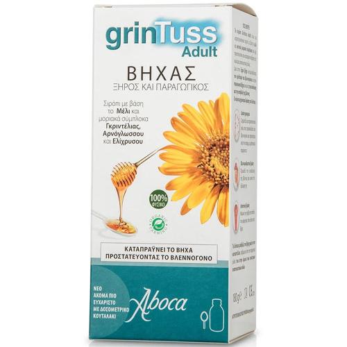 Aboca GrinTuss Adult Σιρόπι για Ενήλικες για το Ξηρό & Παραγωγικό Βήχα 180g