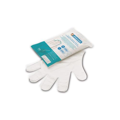 Alfa Shield Non Sterile PE Gloves Γάντια Πολυαιθυλενίου Υψηλής Πυκνότητας μη Αποστειρωμένα 100 Τεμάχια - Large