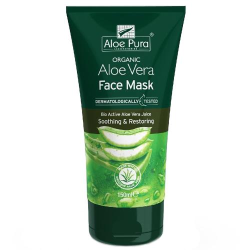 Optima Aloe Pura Organic Aloe Vera Soothing & Restoring Face Mask Αναζωογονητική & Καταπραϋντική Μάσκα Προσώπου με Αλόη Βέρα 150ml