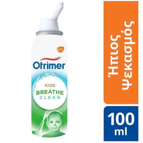 Otrimer Breathe Clean Kids Ρινικό Αποσυμφορητικό Ήπιος Ψεκασμός για Παιδιά και Βρέφη 100ml