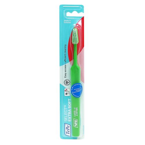 Tepe Select Extra Soft Οδοντόβουρτσα Πολύ Μαλακή για Αποτελεσματικό Καθαρισμό & Προστασία των Ούλων 1 Τεμάχιο - λαχανί