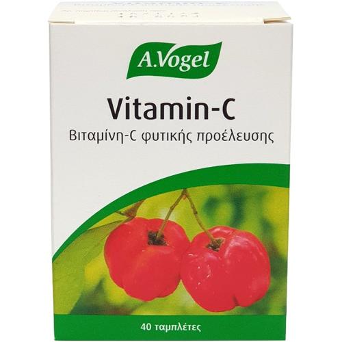 A.Vogel Acerola-C 100mg Συμπλήρωμα Διατροφής με βιταμίνη C από Εκχύλισμα Βιολογικής Ασερόλας για την Ενίσχυση του Ανοσοποιητικού 40tabs