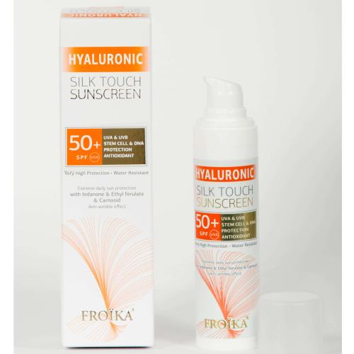 Froika Hyaluronic Silk Touch Suncare Cream Spf50+ Αντηλιακή Κρέμα Προσώπου Υψηλής Προστασίας με Αντιρυτιδικούς Παράγοντες 40ml