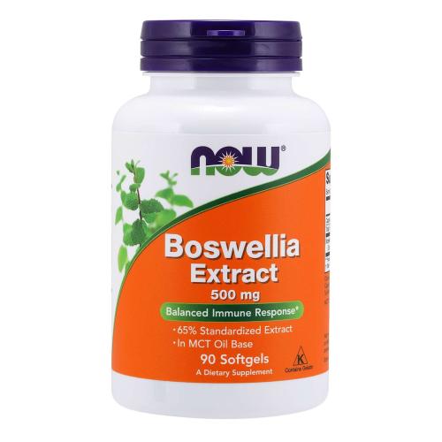 Now Foods Boswellia Extract 500mg Συμπλήρωμα Διατροφής για την Ισορροπία του Ανοσοποιητικού, Αντιφλεγμονώδες 90 Softgels