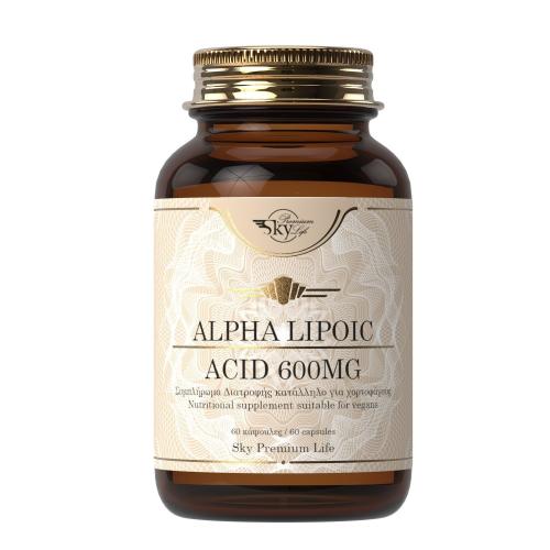 Sky Premium Life Alpha Lipoic Acid 600mg Συμπλήρωμα Διατροφής με Α-Λιποϊκό Οξύ για Αντιοξειδωτική Δράση 60caps