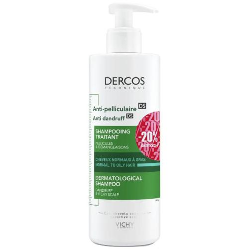 Vichy Dercos Anti-Dandruff Shampoo Normal - Oily Hair Αντιπιτυριδικό Σαμπουάν για Λιπαρά Μαλλιά 390ml promo -20%