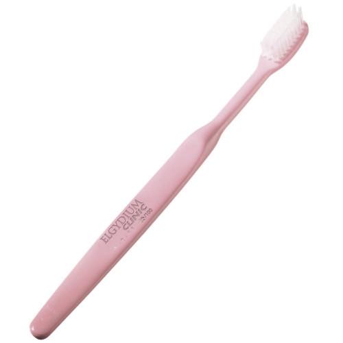 Elgydium Clinic 25/100 Semi-Hard Toothbrush Χειροκίνητη Οδοντόβουρτσα Μέτρια προς Σκληρή 1 Τεμάχιο - Ροζ