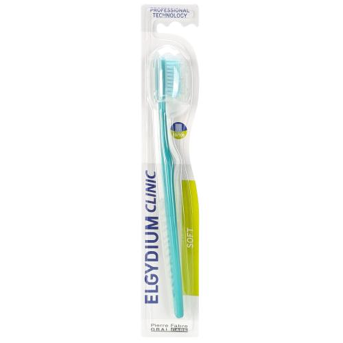 Elgydium Clinic Toothbrush 20/100 Soft Μαλακή Οδοντόβουρτσα Ειδικά Σχεδιασμένη για Μετεγχειρητική Φροντίδα, Περιοδοντίτιδα & για Ευαίσθητα Ούλα 1 Τεμάχιο - Τιρκουάζ