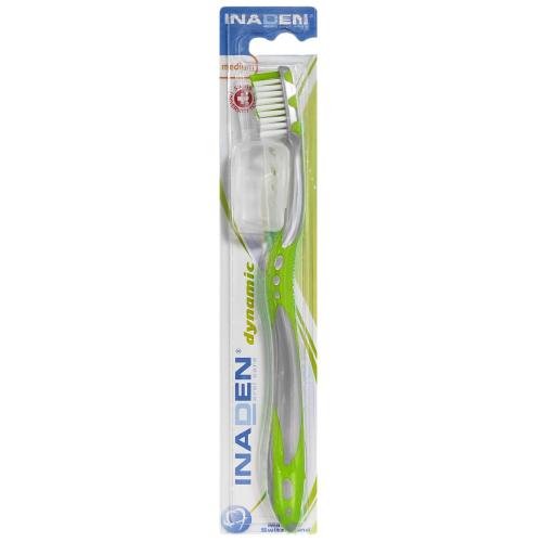 Inaden Dynamic Medium Toothbrush Μέτρια Οδοντόβουρτσα για Βαθύ Καθαρισμό 1 Τεμάχιο - Πράσινο