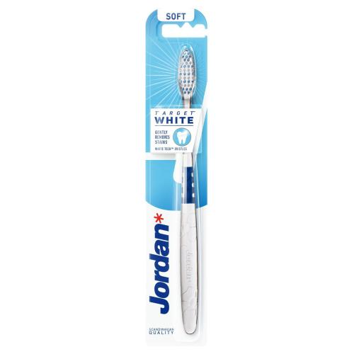 Jordan Target White Toothbrush Soft Μαλακή Οδοντόβουρτσα για Λεύκανση με Ίνες WhiteTech 1 Τεμάχιο - Μπλε