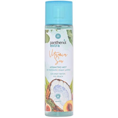 Medisei Panthenol Extra Mist Vitamin Sea for Face, Body & Hair Αρωματικό Mist για Πρόσωπο, Σώμα & Μαλλιά με Άρωμα Καρύδας, Ροδάκινο & Σύκο 100ml