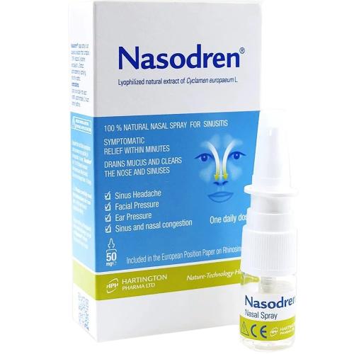 PharmaQ Nasodren Nasal Spray Ρινικό Σπρέι για την Αποσυμφόρηση & τον Καθαρισμό των Ρινικών Κοιλοτήτων 50mg