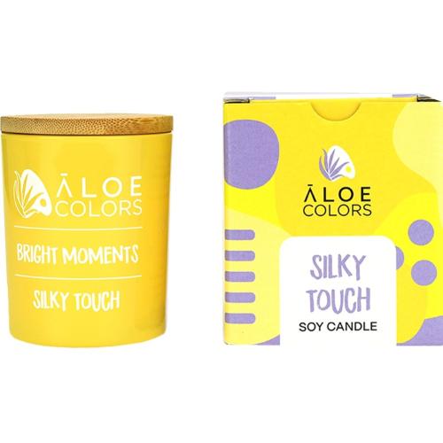 Aloe Colors Silky Touch Scented Soy Candle Αρωματικό Κερί Σόγιας σε Βάζο με Άρωμα που Διαρκεί 150g