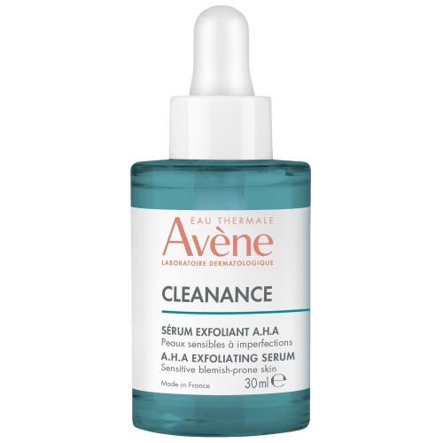 Avene Cleanance Serum Exfoliant A.H.A Ορός Λείανσης Προσώπου με Απολεπιστικά Οξέα Φρούτων, Κατάλληλο για Ευαίσθητο Δέρμα με Ατέλειες 30ml