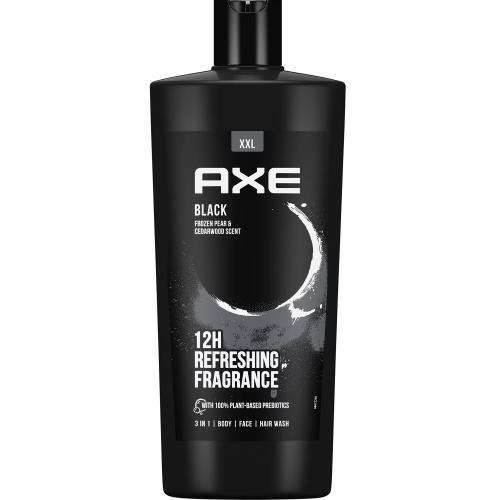 Axe Black Body Wash XXL Αφρόλουτρο για Σώμα, Πρόσωπο & Μαλλιά με Εκλεπτυσμένο Άρωμα που Διαρκεί έως 12 Ώρες 700ml