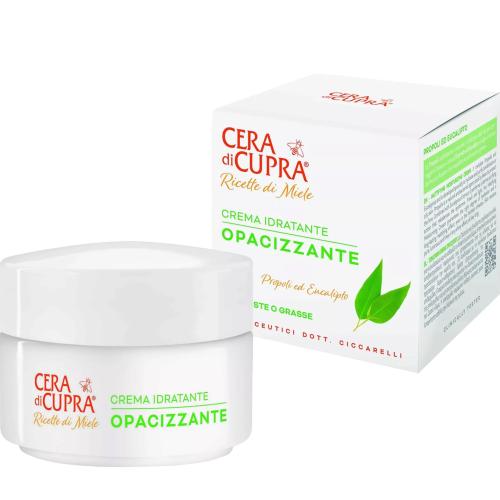 Cera di Cupra Honey Recipies Mattiffying Moisturizing Cream Ενυδατική Κρέμα Προσώπου Κατά της Λιπαρότητας με Πρόπολη & Ευκάλυπτο για Μικτές & Λιπαρές Επιδερμίδες 50ml