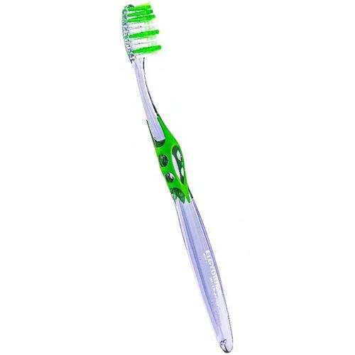 Elgydium Inter-Active Classic Souple Soft Μαλακή Χειροκίνητη Οδοντόβουρτσα για Αφαίρεση της Οδοντικής Πλάκας 1 Τεμάχιο - Πράσινο