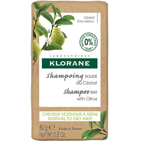Klorane Cedrat Shampoo Bar Σαμπουάν σε Μορφή Μπάρας με Εκχύλισμα Κίτρου για Κανονικά Μαλλιά με Τάση Λιπαρότητας 80g