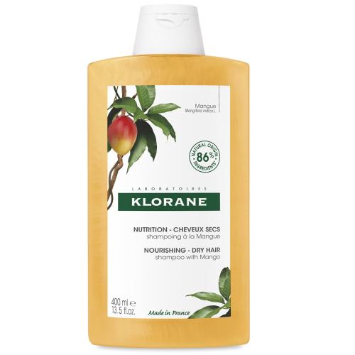Klorane Mangue Nourishing Shampoo for Dry Hair Σαμπουάν Θρέψης με Βούτυρο Μάνγκο για Ξηρά & Ταλαιπωρημένα Μαλλιά 400ml