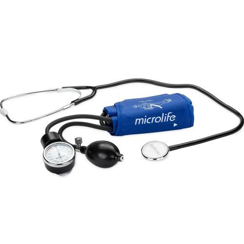 Microlife BP AG1-20 Aneroid Blood Pressure Kit Αναλογικό Μεταλλικό Πιεσόμετρο Μπράτσου με Ενσωματωμένο Στηθοσκόπιο 1 Τεμάχιο