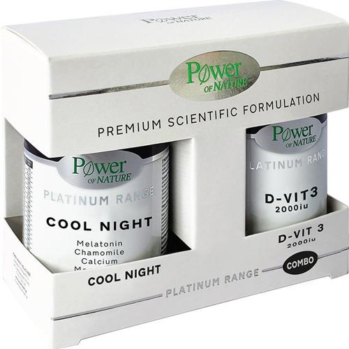 Power of Nature Platinum Range Promo Cool Night 30caps & D-VIT3 2000iu, 20tabs
