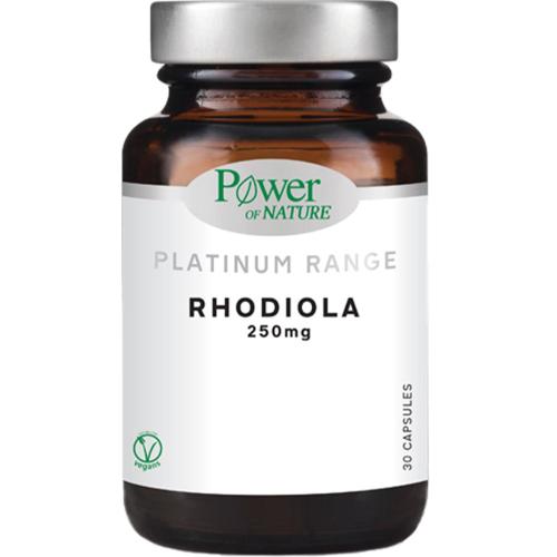 Power of Nature Platinum Range Rhodiola 225mg Συμπλήρωμα Διατροφής με Ροδιόλα για Ενίσχυση του Οργανισμού Ενάντια στο Στρες 30caps