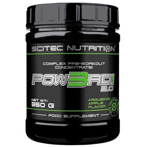 Scitec Nutrition Pow3rd 2.0 Complex Pre-Workout Concetrate Συμπλήρωμα Διατροφής για την Ενίσχυση της Σωματικής, Μυικής Απόδοσης με Γεύση 350g - Arousing Apple