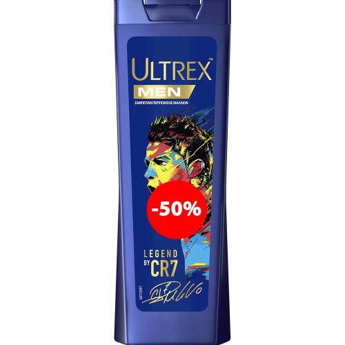 Ultrex Promo Men Legend by CR7 Special Edition Αντιπυτιριδικό Σαμπουάν για Άνδρες Κατά της Λιπαρότητας & της Φαγούρας 360ml