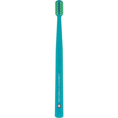 Curaprox CS 5460 Ortho Ultra Soft Toothbrush Πετρόλ - Λαχανί Πολύ Μαλακή Οδοντόβουρτσα Κατάλληλη για Καθαρισμό Ορθοδοντικών Μηχανισμών 1 Τεμάχιο