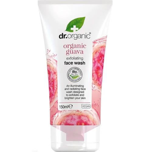 Dr Organic Guava Exfoliating Face Wash Καθαριστικό Προσώπου σε Μορφή Τζελ για Ήπια Απολέπιση 150ml