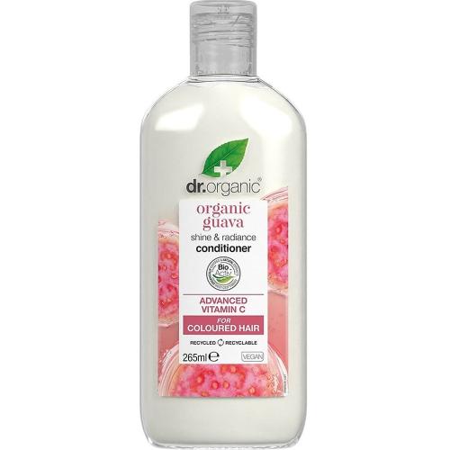 Dr Organic Guava Shine & Radiance Conditioner Μαλακτική Κρέμα για Λάμψη & Θρέψη στα Βαμμένα Μαλλιά 265ml