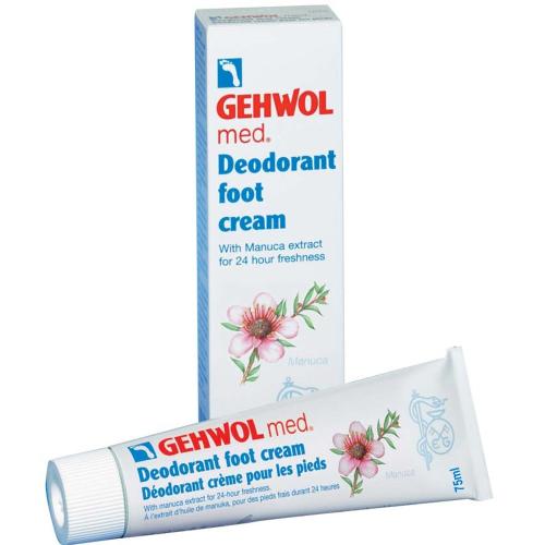 Gehwol Med Deodorant Foot Cream Αποσμητική Κρέμα Ποδιών Κατά των Βακτηρίων & Μυκήτων 24ωρης Δράσης 75ml