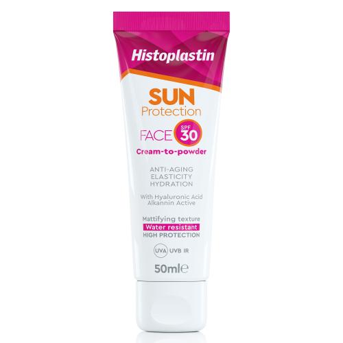 Histoplastin Sun Protection Face Spf30 Cream to Powder Αντηλιακή Κρέμα Υψηλής Προστασίας 50ml