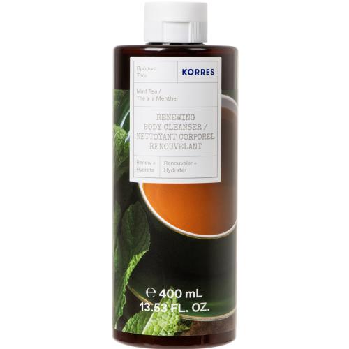 Korres Renewing Body Cleanser Mint Tea Shower Gel Αναζωογονητικό, Ενυδατικό Αφρόλουτρο με Δροσερό Άρωμα Πράσινο Τσάι 400ml