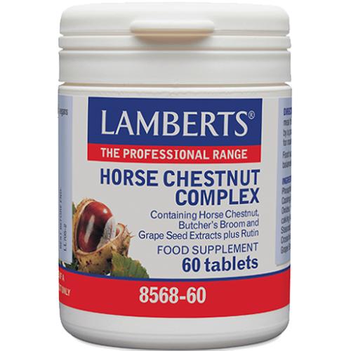 Lamberts Horse Chestnut Complex Συμπλήρωμα Διατροφής Κατάλληλο για την Φυσιολογική Φλεβική Λειτουργία 60Tablets