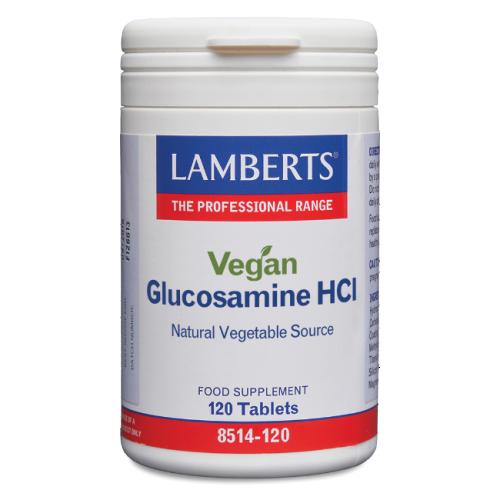 Lamberts Vegan Glucosamine HCI Συμπλήρωμα Διατροφής για τη Δομή & τη Καλή Λειτουργία των Αρθρώσεων 120tabs