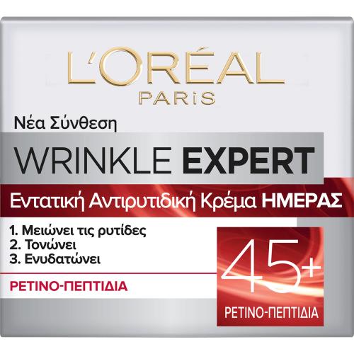 L'oreal Paris Wrinkle Expert 45+ Retino-Peptides Face Cream Εντατική Αντιρυτιδική Κρέμα Ημέρας Προσώπου με Ρετινο-Πεπτίδια 50ml