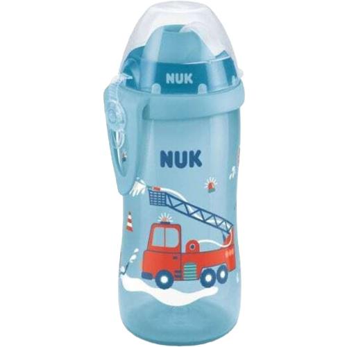 Nuk Flexi Cup First Choice 12m+ Παγουράκι Πολυπροπυλενίου με Μαλακό Καλαμάκι Από Εύκαμπτη Σιλικόνη 300ml - Μπλε 2
