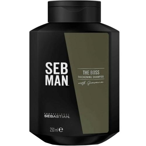 Sebastian Professional The Boss Men Thichening Shampoo Ανδρικό Σαμπουάν για Αύξηση Πυκνότητας του Τριχωτού, Κατάλληλο για Όλους τους Τύπους Μαλλιών 250ml