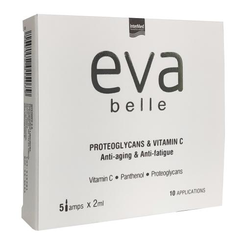 Eva Belle Proteoglycans & Vitamin C Αμπούλες για την Επαναφορά Λάμψης & Όγκου σε Δέρμα με Σημάδια Γήρανσης 5 amps x 2ml