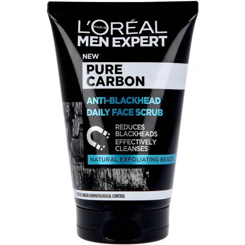 L'oreal Paris Men Expert Pure Carbon Anti-Blackhead Daily Face Scrub Ανδρικό Scrub Απολέπισης Προσώπου με Μαύρο Άνθρακα 100ml