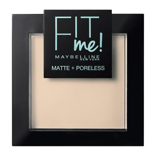 Maybelline Fit Me Matte + Poreless Pressed Powder Δίνει Φυσική και Ταυτόχρονα ματ Κάλυψη 8.2gr - Soft Ivory